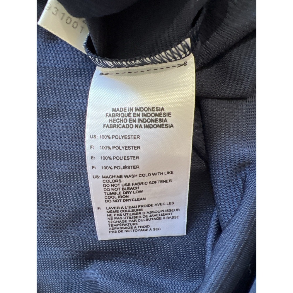 Adidas Climacool Navy Sleeveless Polo Golf Shirt Size Medium UPF 15+ Pickleball - Picture 6 of 7